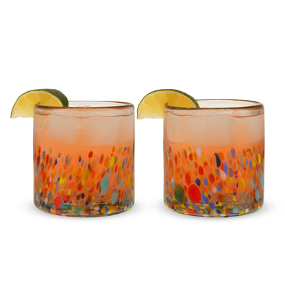 Handblown Recycled Glass and Cocktail Tumblers