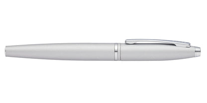 Calais satin chrome rollerball pen by Cross in silver finish with clip on Tampa Home & Garden Store
