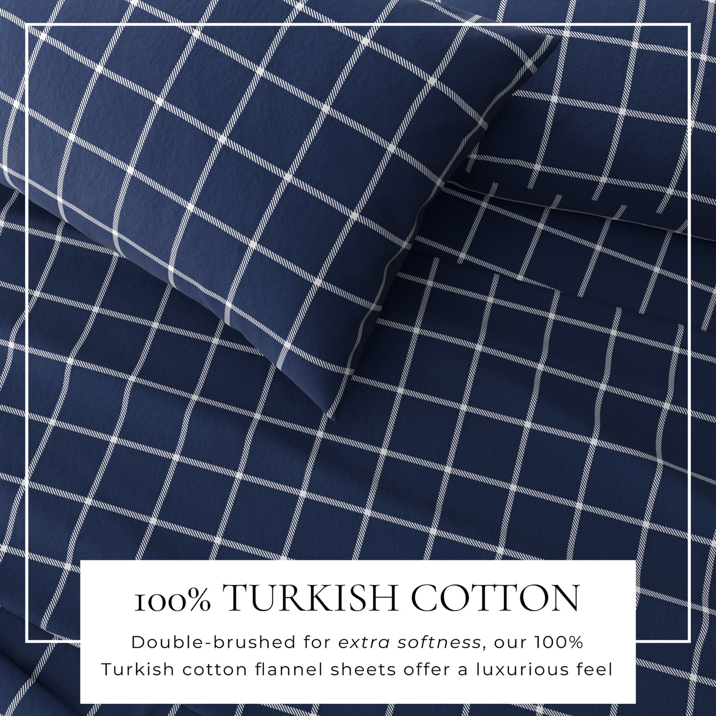 Luxurious and Soft Turkish Cotton Flannel Sheet