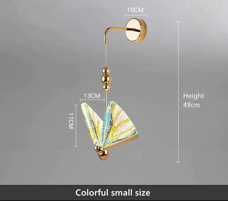 Gold Butterfly LED Wall Light by Decorbites gold butterfly pendant wall lamp on Tampa Home & Garden Store