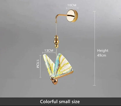 Gold Butterfly LED Wall Light by Decorbites gold butterfly pendant wall lamp on Tampa Home & Garden Store