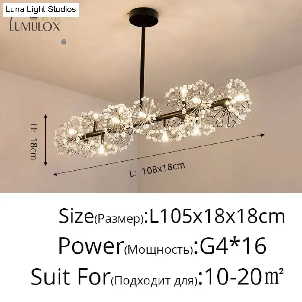 Gold Floral Crystal Nineteen-Head Chandelier Decorbites gold-tone brass finish on Tampa Home & Garden Store