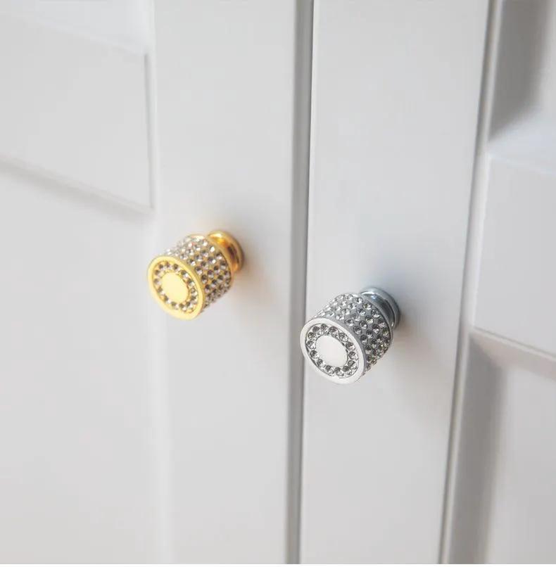 Gold Luxury Door Handles Zinc Alloy Cabinet Pulls
