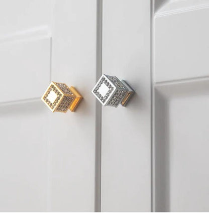 Gold Luxury Door Handles Zinc Alloy Cabinet Pulls
