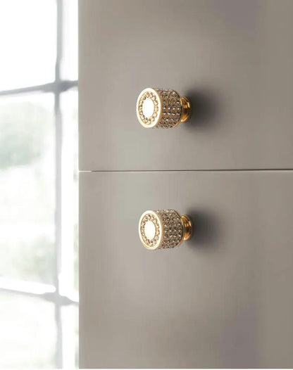 Gold Luxury Door Handles Zinc Alloy Cabinet Pulls