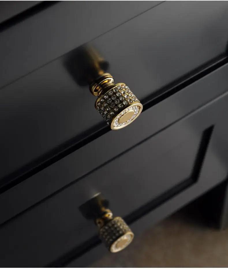 Gold Luxury Door Handles Zinc Alloy Cabinet Pulls