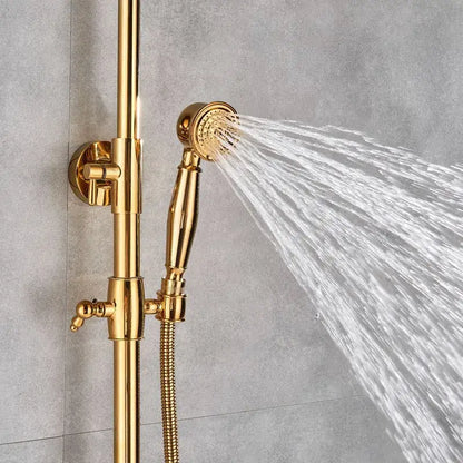 3-way Shower Faucet Set with Rainfall and Waterfall Spout