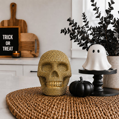Resin Skull Gold