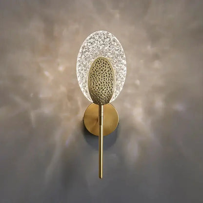Modern Gold Textured Wall Lamp and Indoor Light
