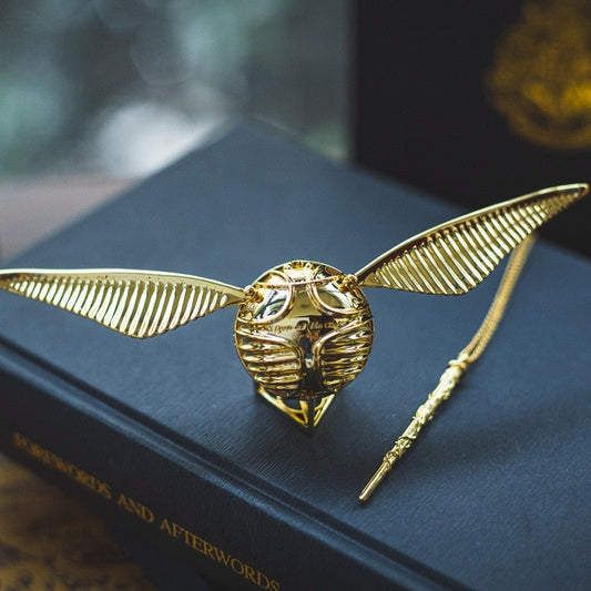 Golden Snitch Style Ring Box Gold Plated Jewelry Ring Holder Gift Box - Tampa Home & Garden Store