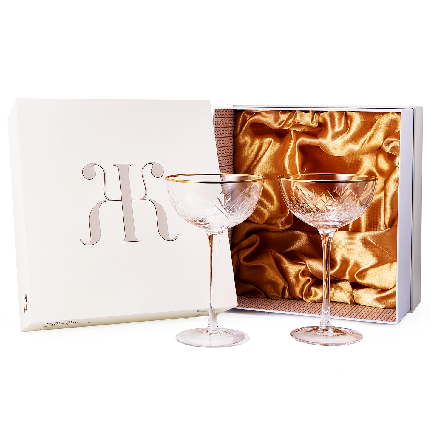 Basilica Champagne Coupe Glassware Set of Two