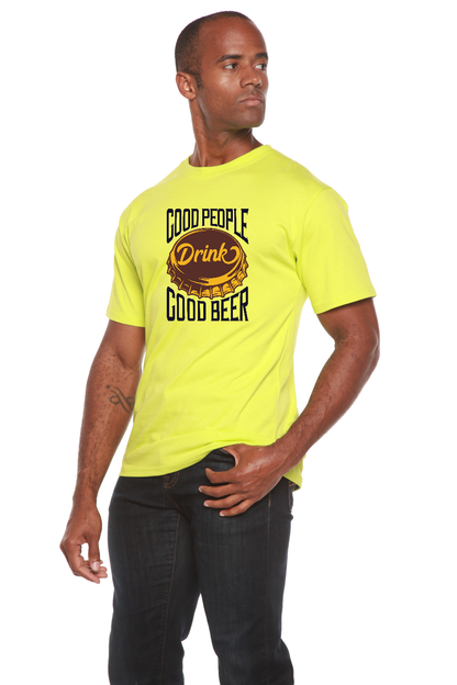 Good People men's tee neon yellow bamboo viscose organic cotton short sleeve by Spun Bamboo on Tampa Home & Garden Store