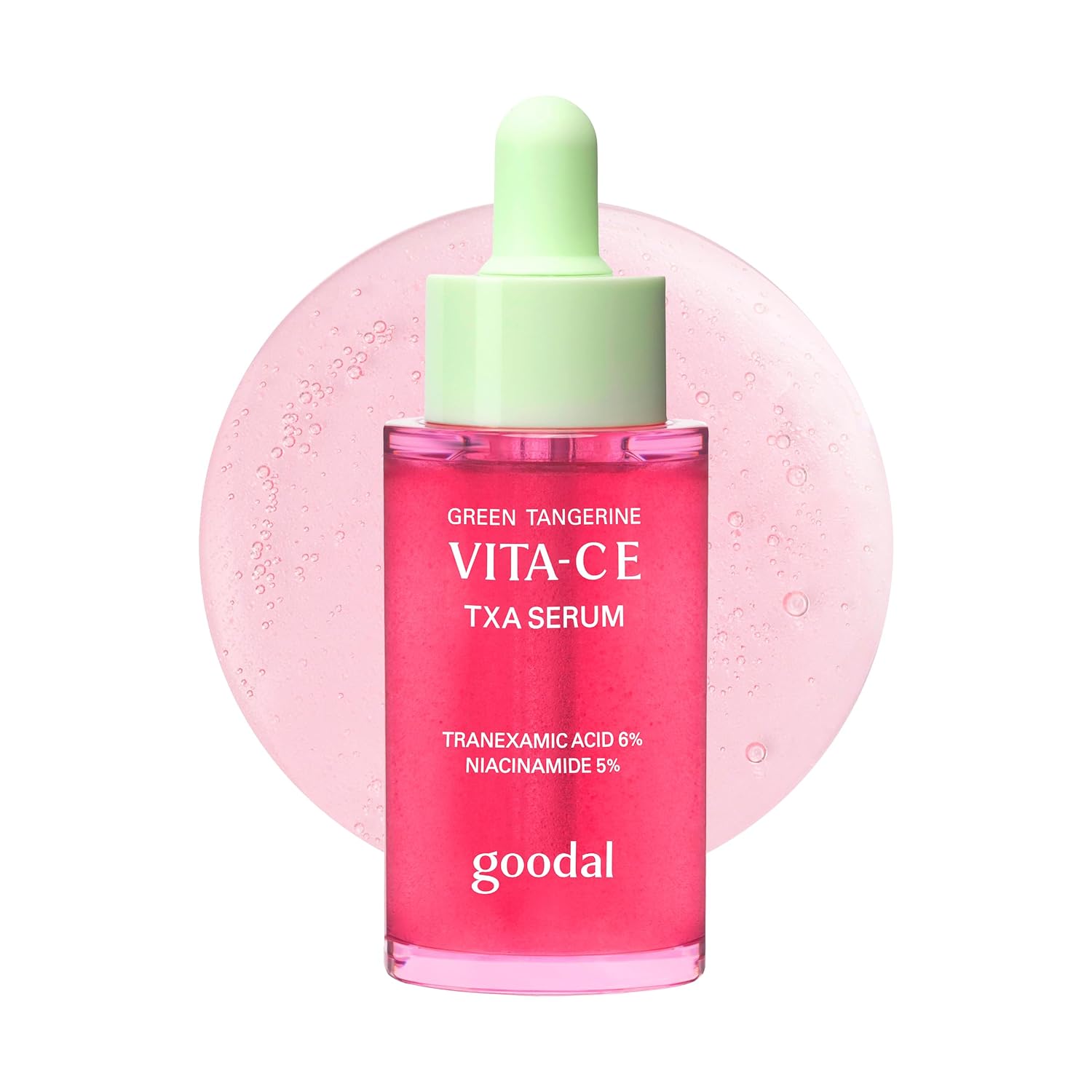 Serum Goodal Green Tangerine Vita-C TXA pink liquid with green dropper cap Tampa store on Tampa Home & Garden Store