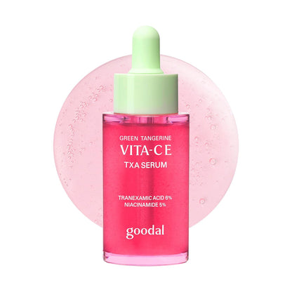 Serum Goodal Green Tangerine Vita-C TXA pink liquid with green dropper cap Tampa store on Tampa Home & Garden Store