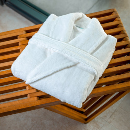 Conjunto de albornoz y pantuflas orgánicos de lujo