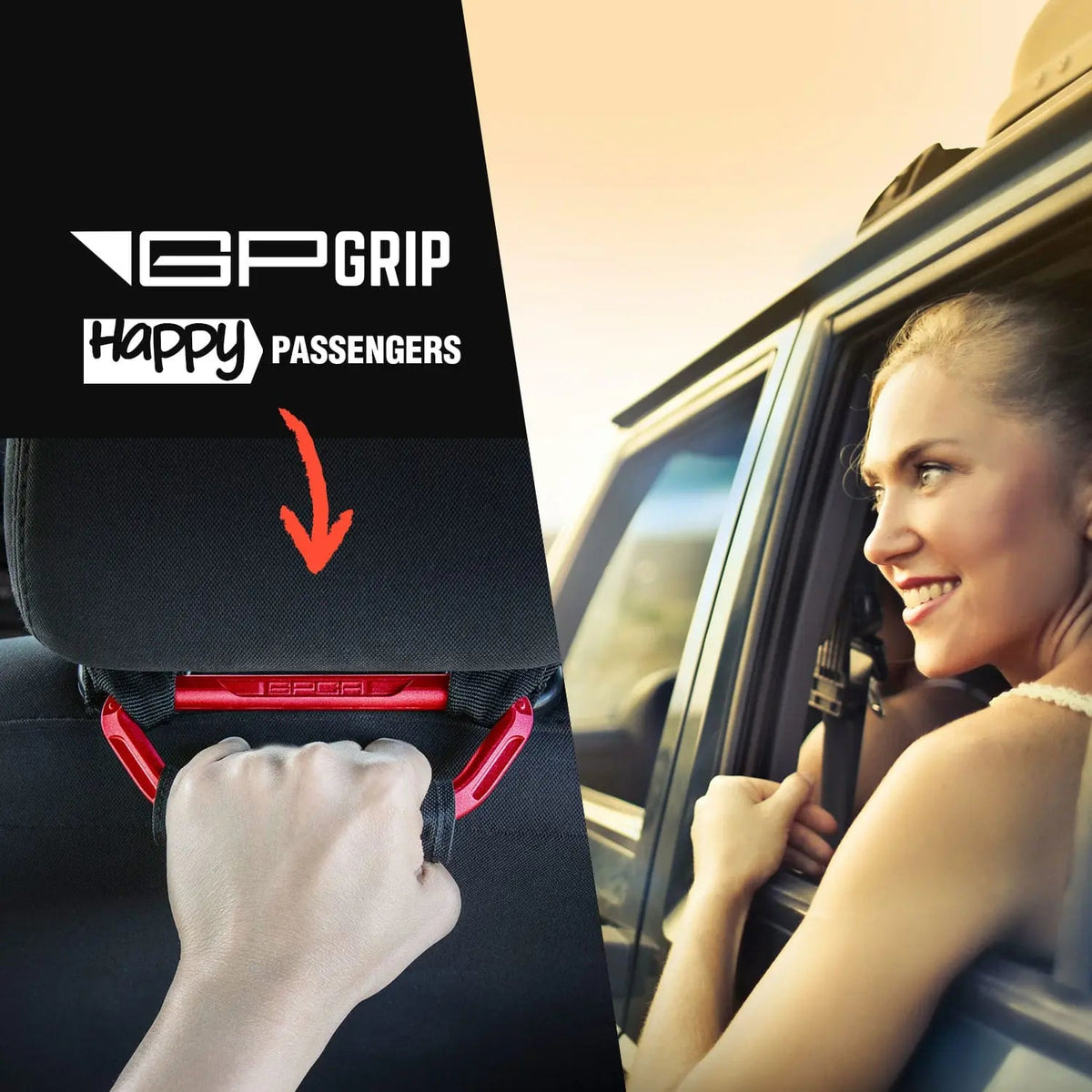 GP Back Grip Pro red X2 seatback grips for cars by GPCA on Tampa Home & Garden Store