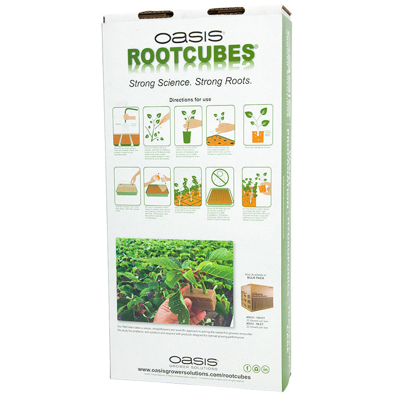 Cubos de raíz Oasis (100/caja)