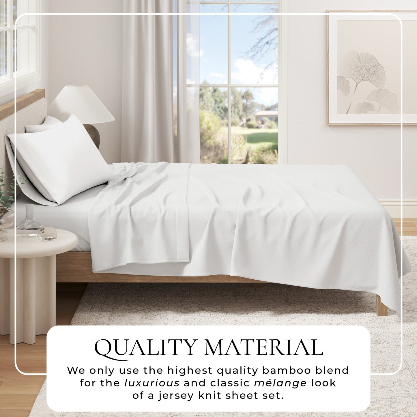 Breathable Viscose from Bamboo and Cotton Sheets