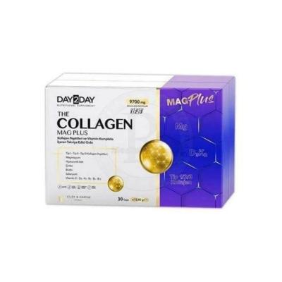 Day2Day Collagen MAG Plus 30 sachets box with white and purple packaging, Beauty Care Bag on Tampa Home & Garden Store