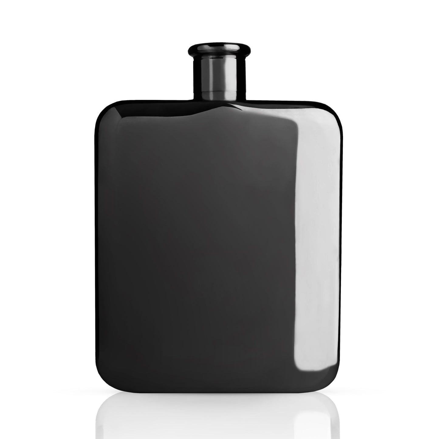 Six Ounce and Gunmetal Stainless Steel Flask
