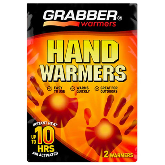 Calentadores de manos Grabber de larga duración, naturales, sin olor, activados por aire - Hasta 10 horas de calor - Caja de 40 pares