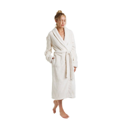Cloud Soft Sherpa Fleece Robe Ultra Cozy Lounge