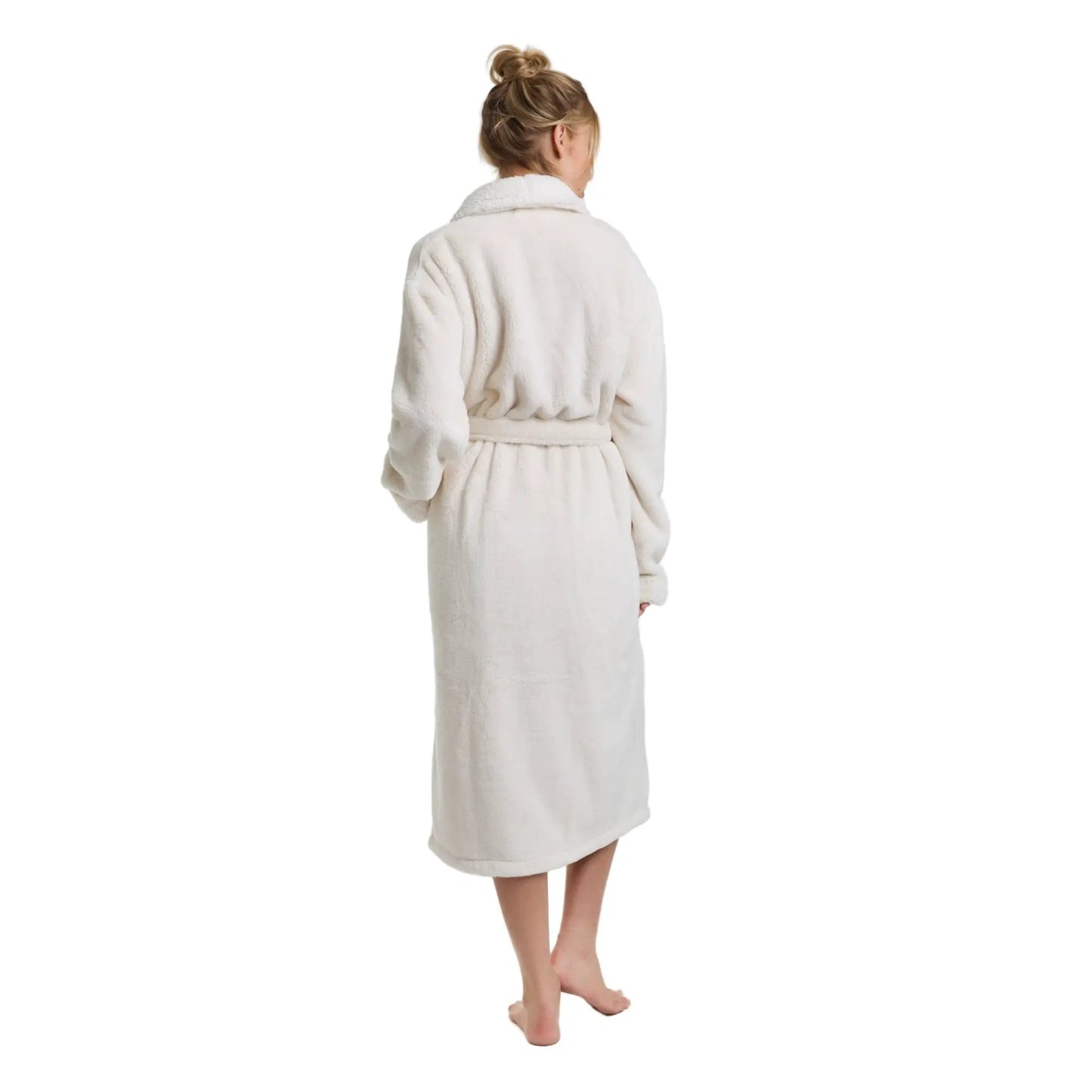 Cloud Soft Sherpa Fleece Robe Ultra Cozy Lounge