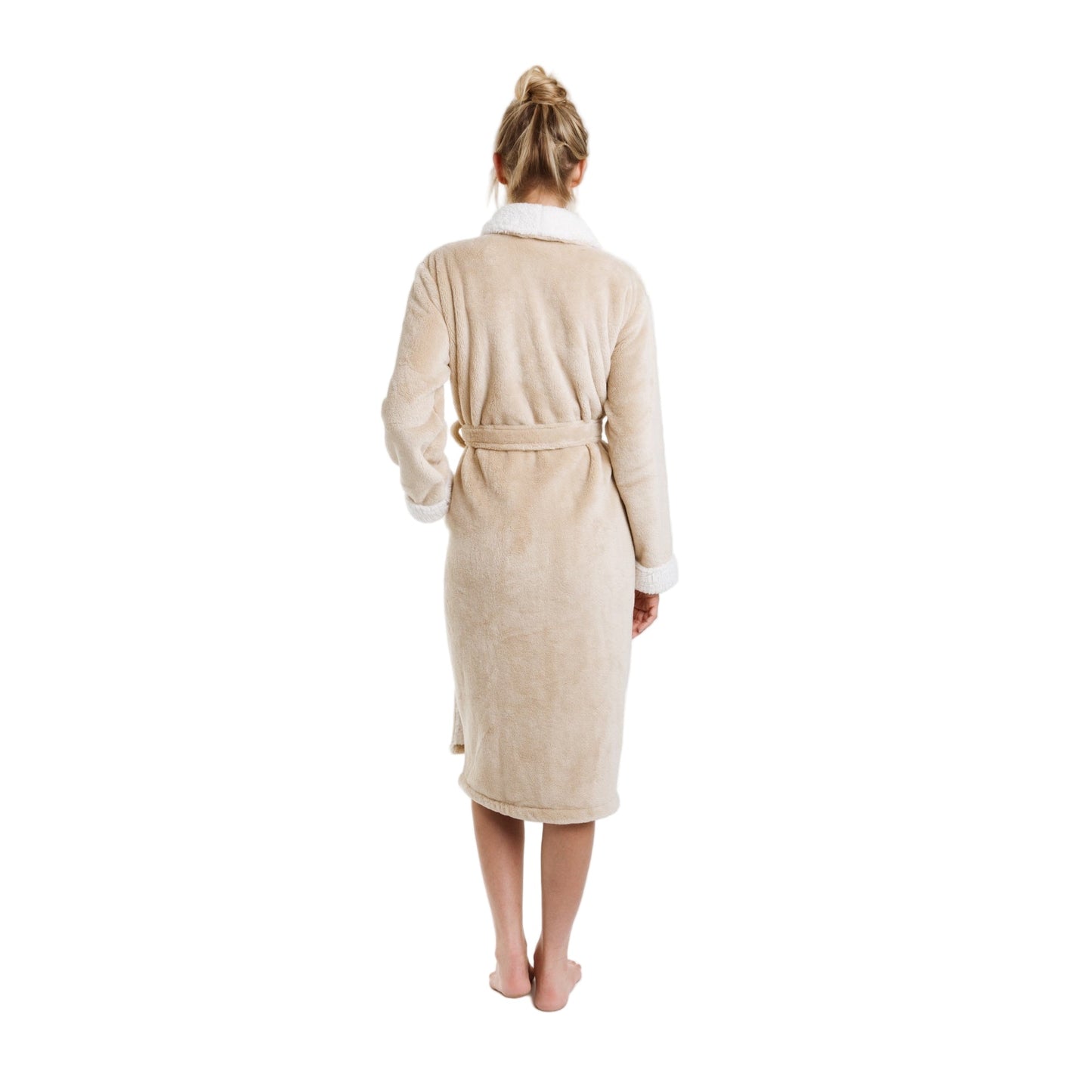 Cloud Soft Sherpa Fleece Robe Ultra Cozy Lounge