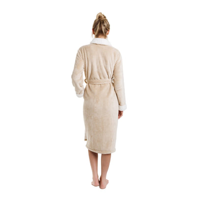 Cloud Soft Sherpa Fleece Robe Ultra Cozy Lounge