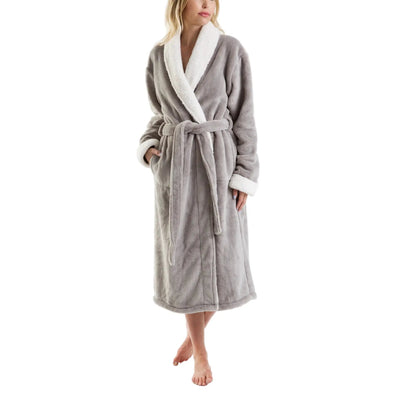 Cloud Soft Sherpa Fleece Robe Ultra Cozy Lounge