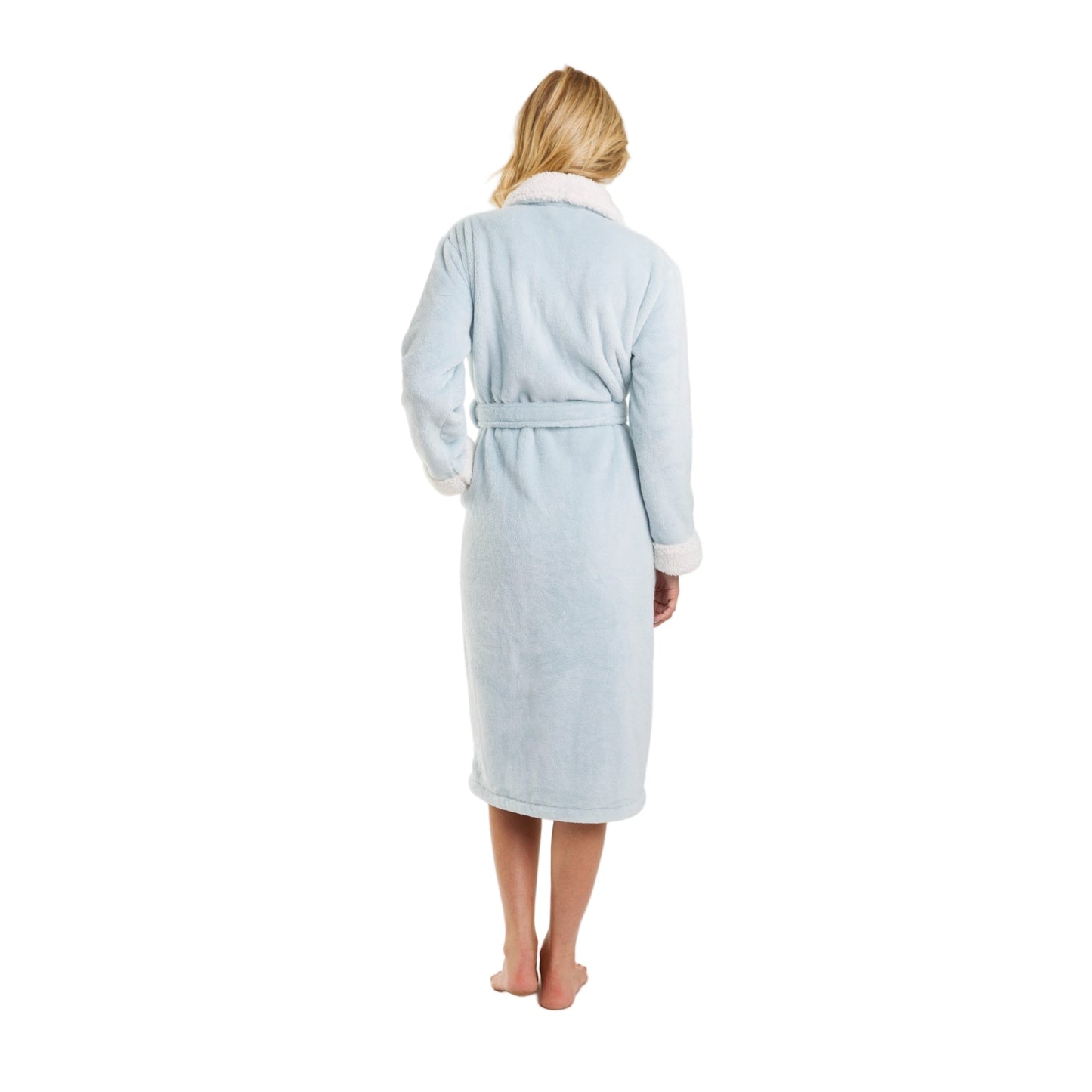 Cloud Soft Sherpa Fleece Robe Ultra Cozy Lounge