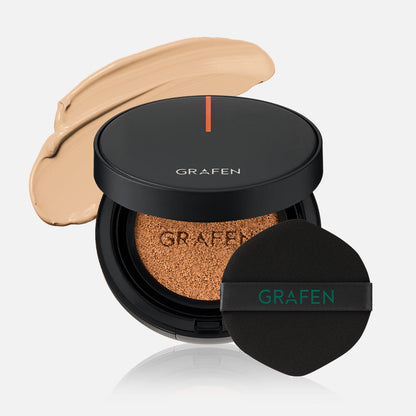 GRAFEN Handsome Cover Cushion 14g makeup cushion for men in beige with black compact and puff on Tampa Home & Garden Store