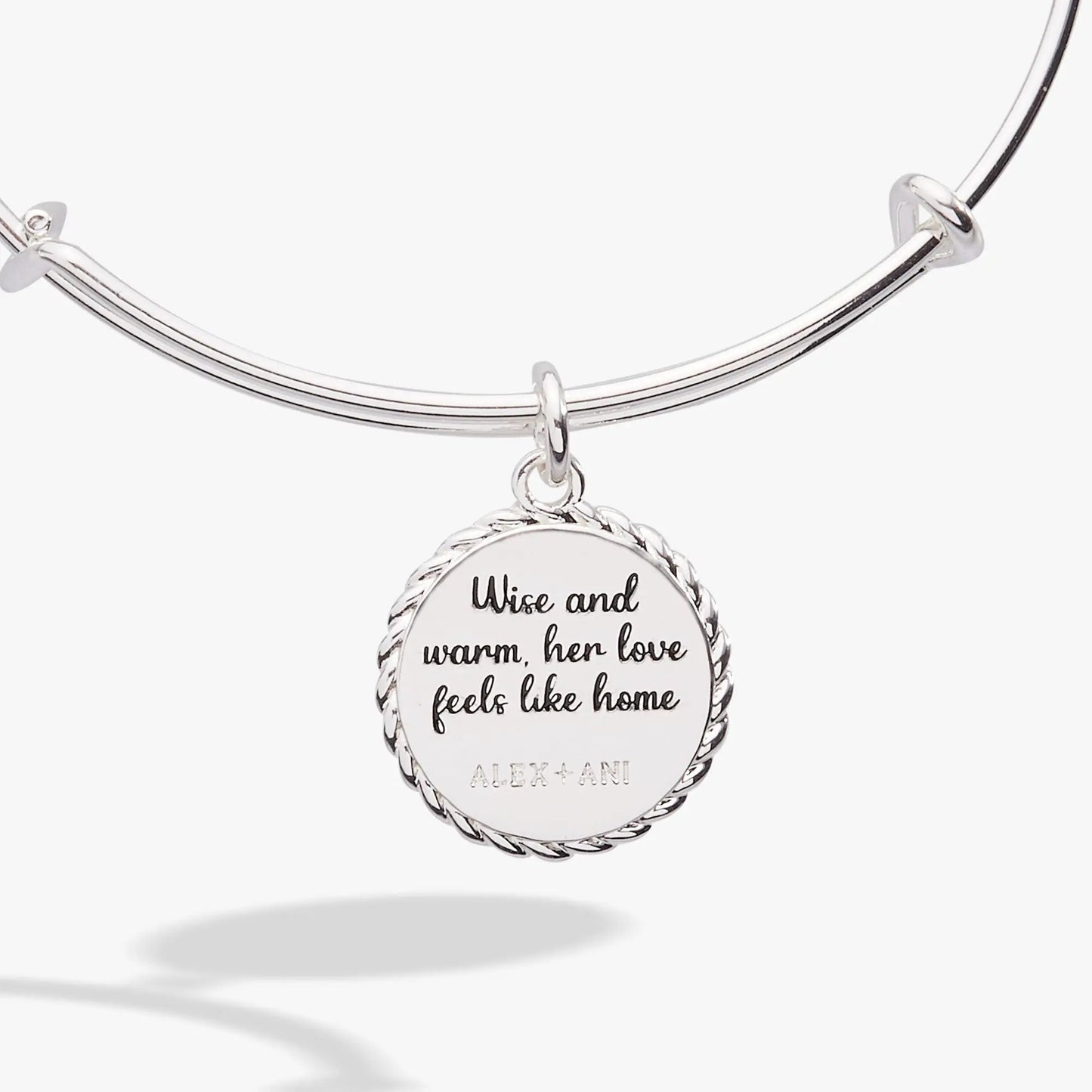 Bracelet Grandma charm bangle by Alex and Ani silver pendant with Wise and warm engraving on Tampa Home & Garden Store
