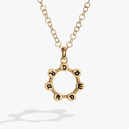 Grandma Hidden Message Acrostic Necklace