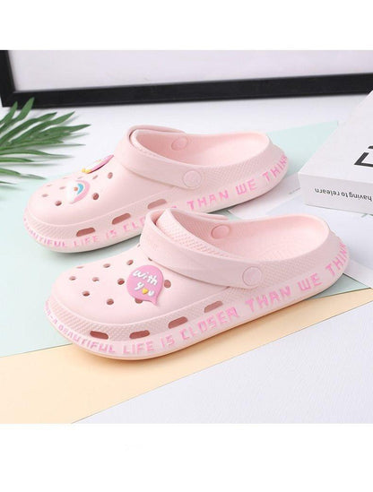Stevvex pink women's garden sandals, lightweight non-slip quick-dry slip-on clogs, 2 pairs on Tampa Home & Garden Store