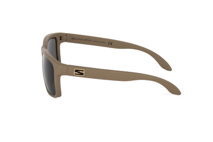 Sunglasses Decoy Coyote Tan by Skeleton Optics, tan frames with dark lenses on Tampa Home & Garden Store