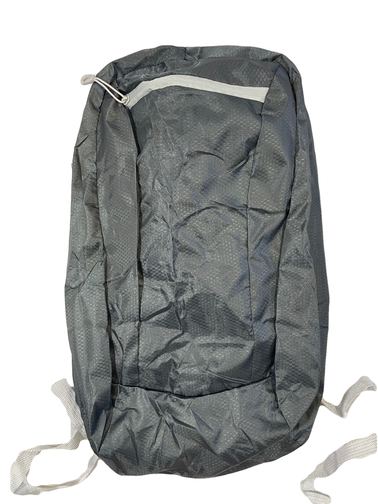 River Country Gear gray polyester day pack with hexagonal texture and light zipper on Tampa Home & Garden Store