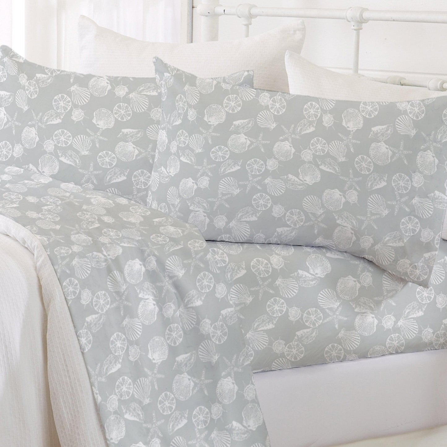 Lightweight Coastal Printed Sheet Set and Covers