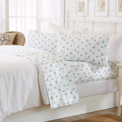 Lightweight Coastal Printed Sheet Set and Covers