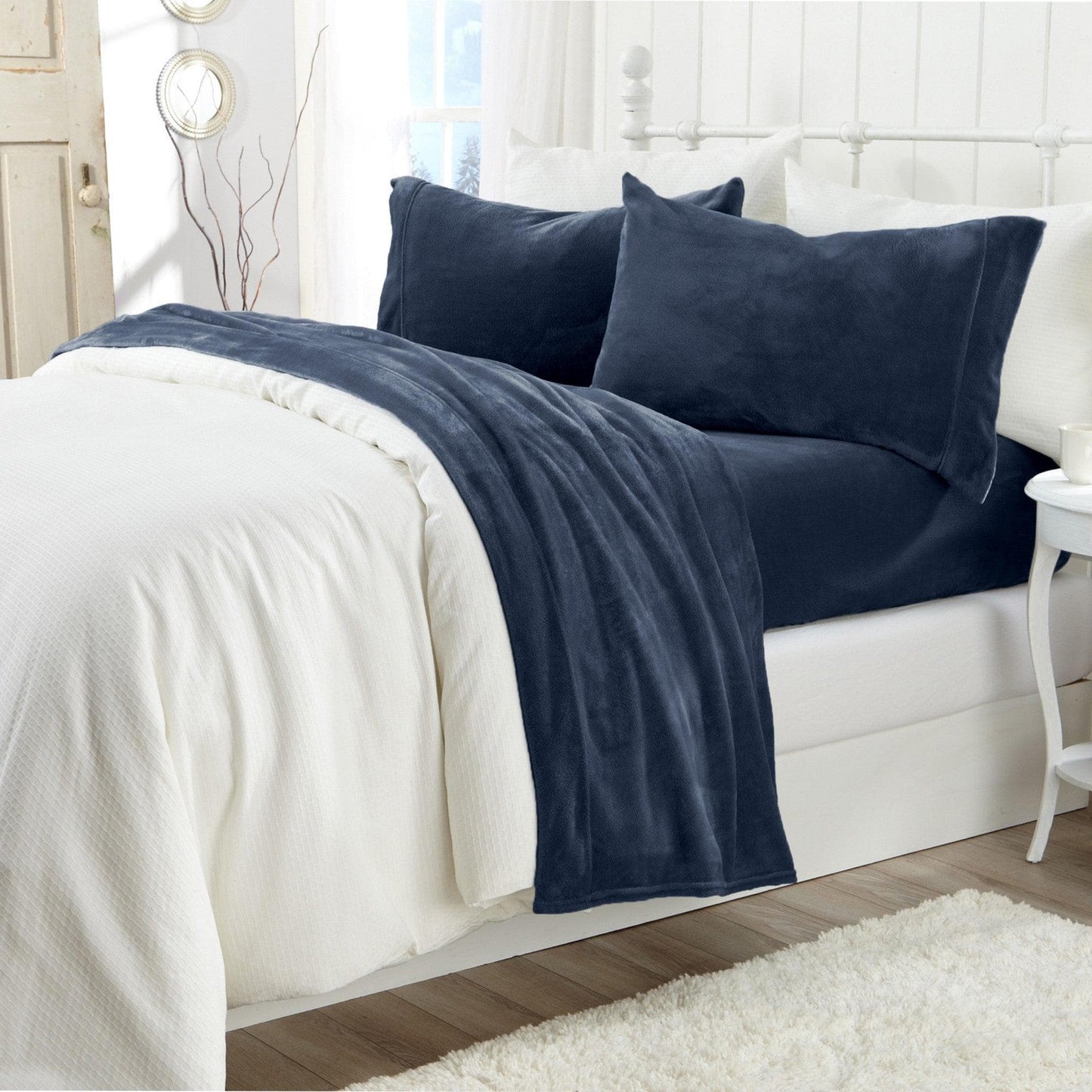 Jewel Tone Velvet Plush Sheets and Winter Prints
