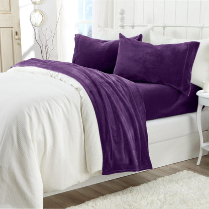 Jewel Tone Velvet Plush Sheets and Winter Prints