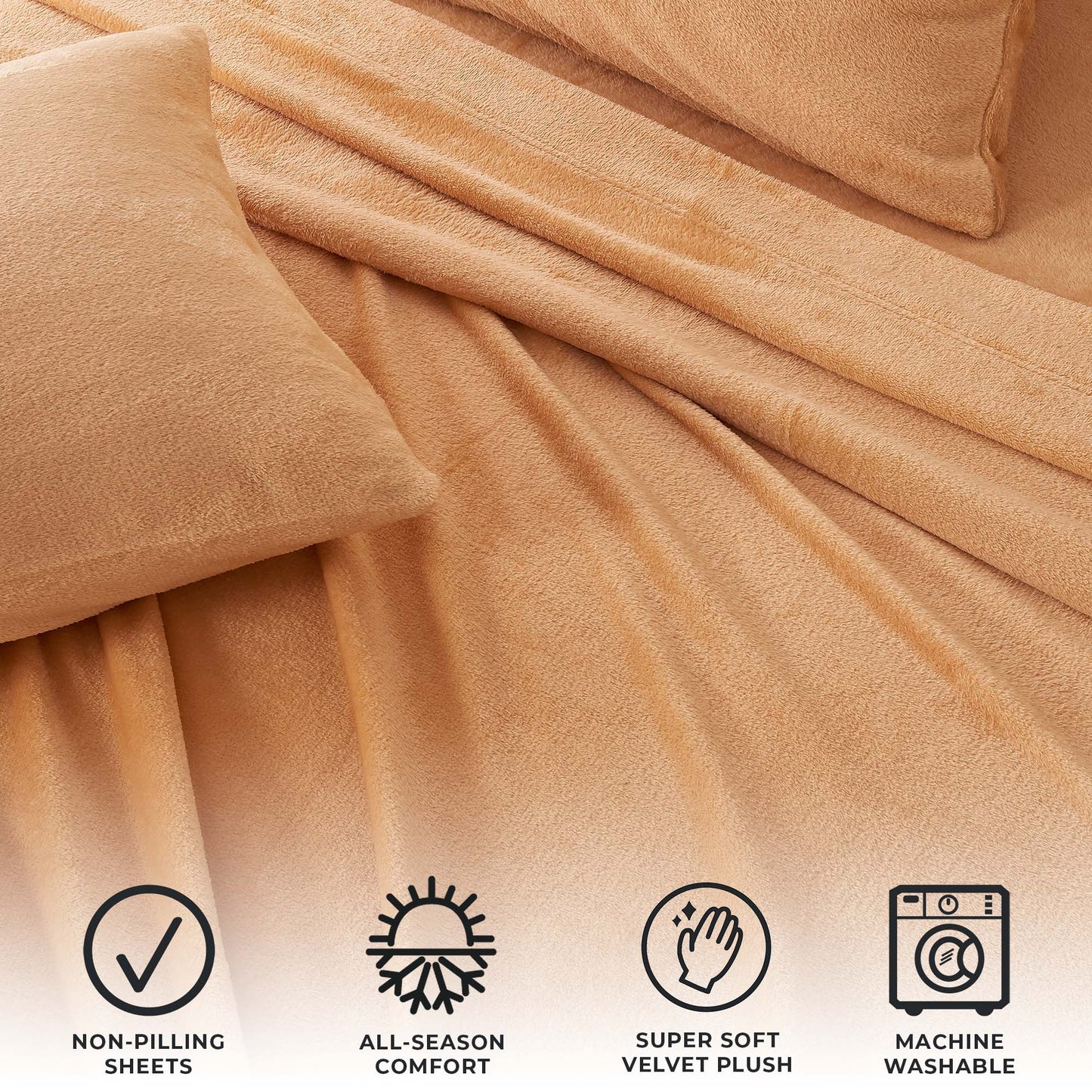 Jewel Tone Velvet Plush Sheets and Winter Prints
