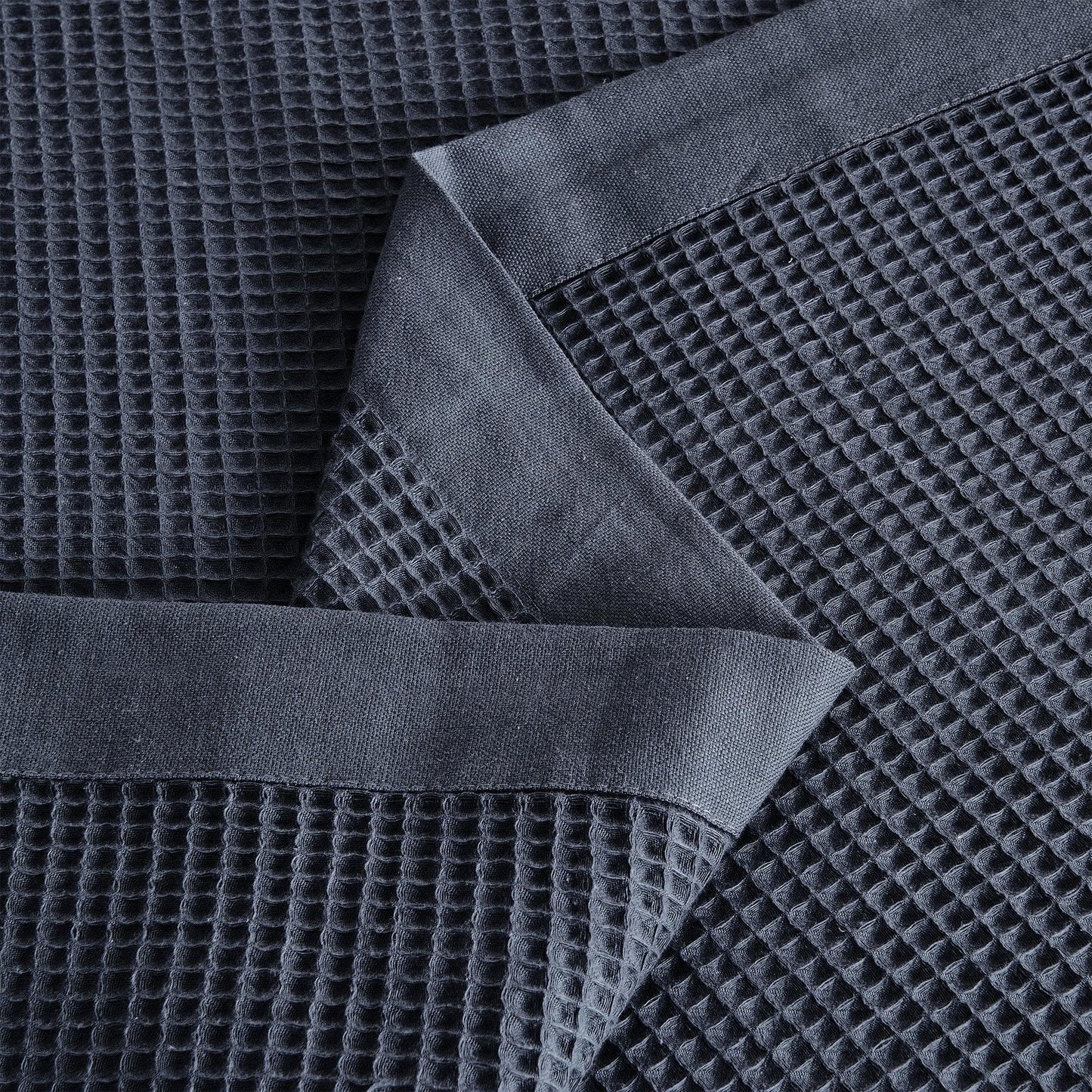 Small Waffle Cotton Blanket and Throw in Hazel