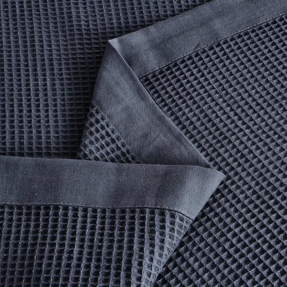 Small Waffle Cotton Blanket and Throw in Hazel