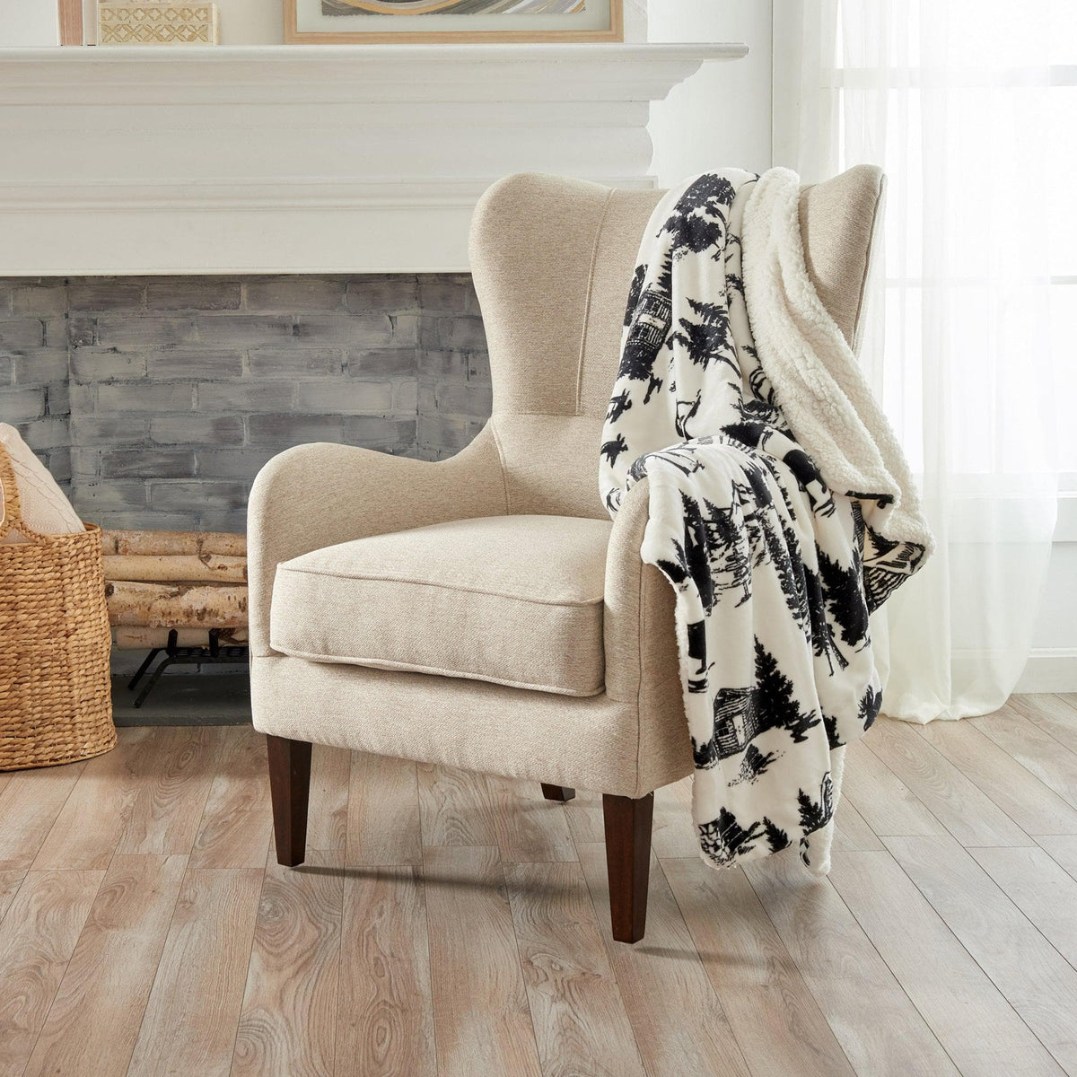 Velvet Plush Sherpa Luxury Bed Blanket beige, Great Bay Home Cielo Collection on Tampa Home & Garden Store