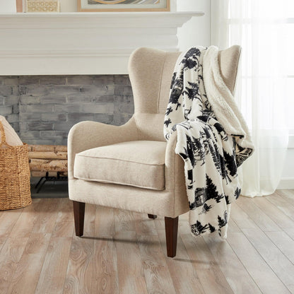 Velvet Plush Sherpa Luxury Bed Blanket beige, Great Bay Home Cielo Collection on Tampa Home & Garden Store