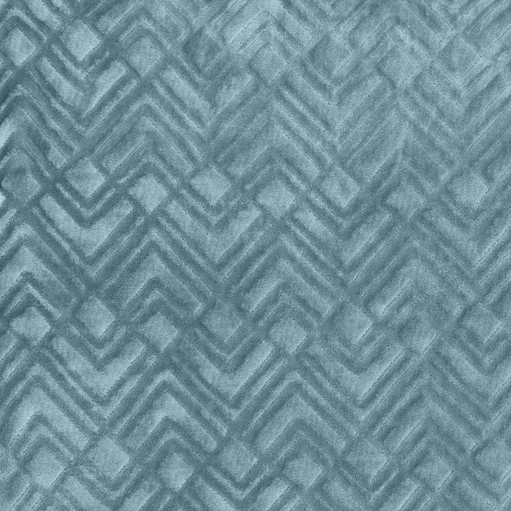 Great Bay Home Velvet Plush Sherpa Bed Blanket - Cielo Collection in teal chevron on Tampa Home & Garden Store