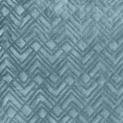 Great Bay Home Velvet Plush Sherpa Bed Blanket - Cielo Collection in teal chevron on Tampa Home & Garden Store