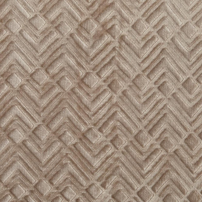 Velvet Plush Sherpa Luxury Bed Blanket Great Bay Home taupe with geometric chevron texture on Tampa Home & Garden Store