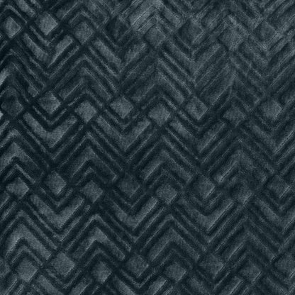 Velvet Plush Sherpa Luxury Bed Blanket Great Bay Home in dark blue/gray geometric chevron on Tampa Home & Garden Store